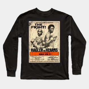 Marvin Hagler vs Hearns Long Sleeve T-Shirt